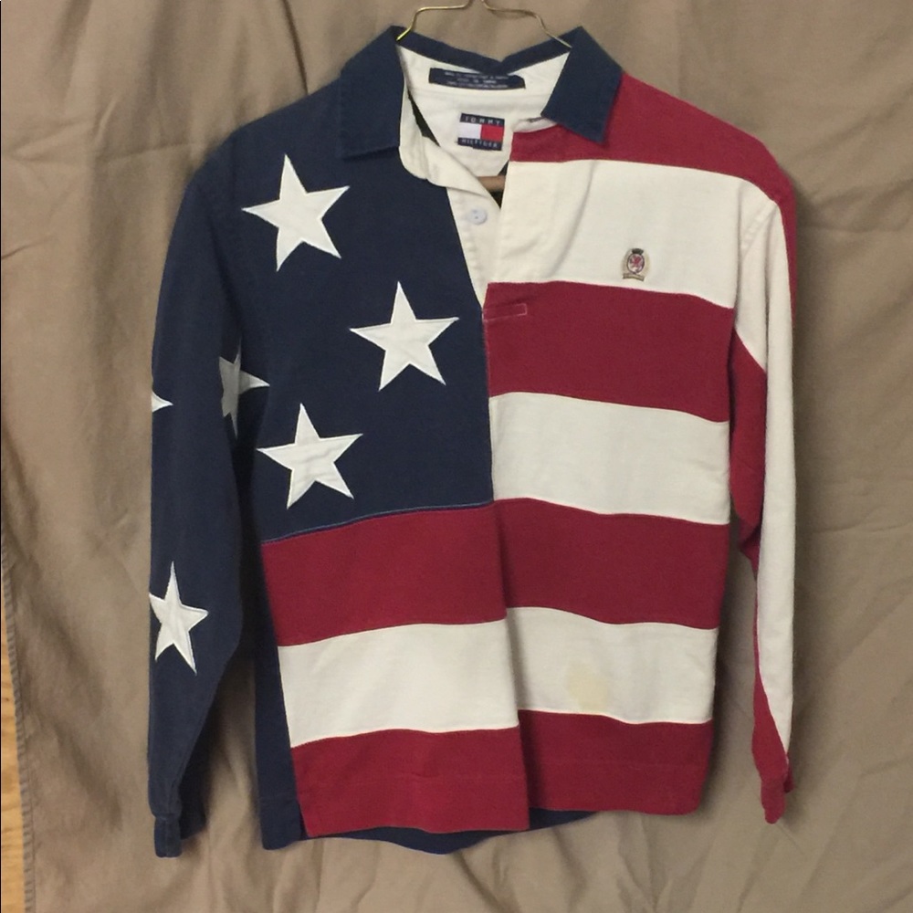 Vintage Hilfiger American Flag Long Sleeve